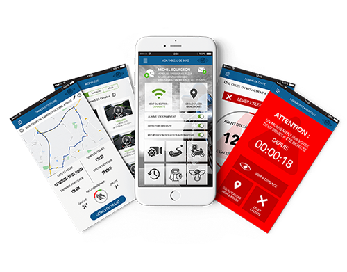 Application mobile Sentidrive pour Android et IOS