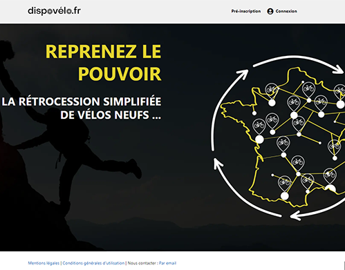 Site web pour la recherche et la vente de vélos entre professionnels